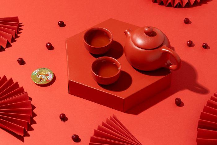 Chinese tea served during CNY